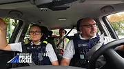 En route avec la police