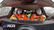 En route avec la police