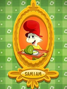 Les œufs verts au jambon