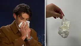 Un mouchoir usagé de Pierre Niney mis aux enchères pour 100 000 euros (vidéo)