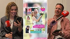 « Je suis ému, c’est une belle photo » : Julie et Adrien de « Mariés au premier regard » découvrent par surprise qu’ils font la couverture de Ciné-Télé-Revue (vidéo)