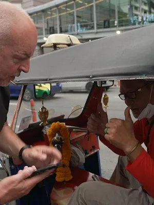 Bertrand Caroy en patrouille