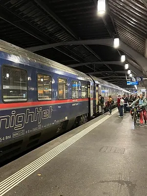 L'Europe en train de nuit, d'est en ouest