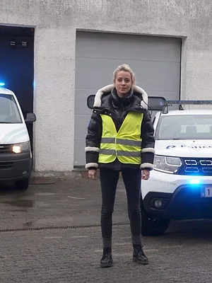 En route avec la police locale