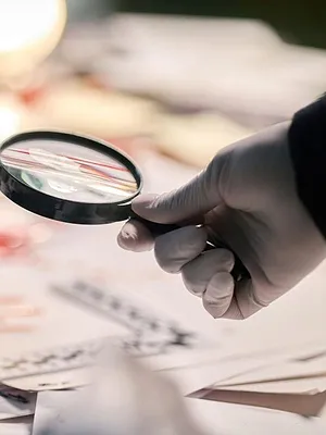 Experts sur la scène de crime