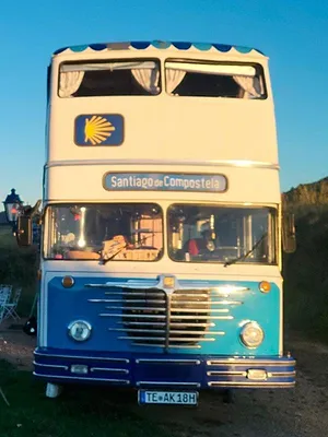Mit dem Café-Bus auf dem Jakobsweg