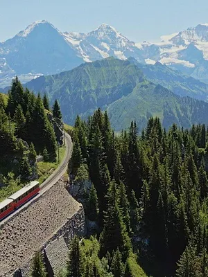 A travers les Cimes : les chemins de fer suisses