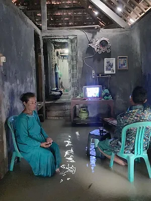 Indonésie, un village sous les eaux