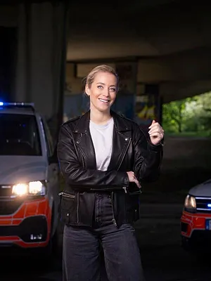 En route avec la police