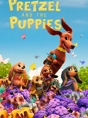 Bretzel et les bébés chiens