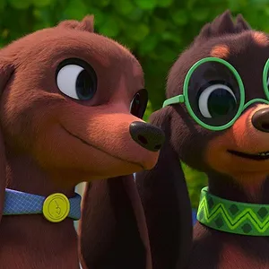 Bretzel et les bébés chiens