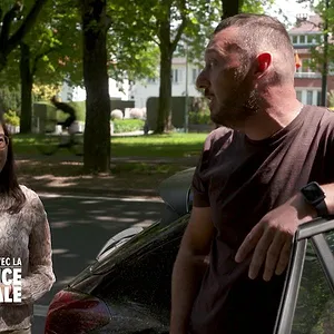 En route avec la police