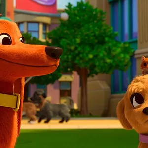 Bretzel et les bébés chiens