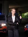 En route avec la police